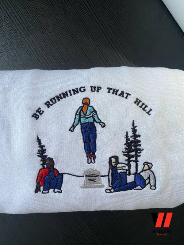 Be Running Up The Hill Max Mayfield Floating Scenes Stranger Things Embroidered Shirt