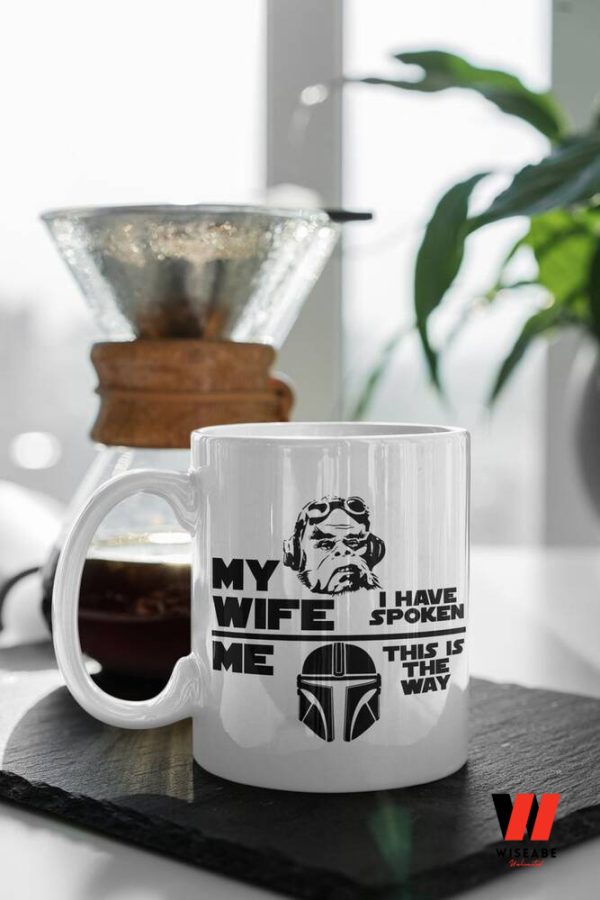 Funny My Wife And Me Difference Mandalorian Coffee Mug, Star Wars Gifts For Her