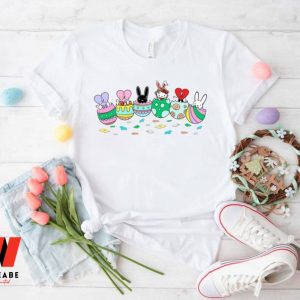 Colorful Un Verano Sin Ti Heart Logo Bunny Eggs Bad Bunny Easter Shirt, Funny Easter Gifts For Adults