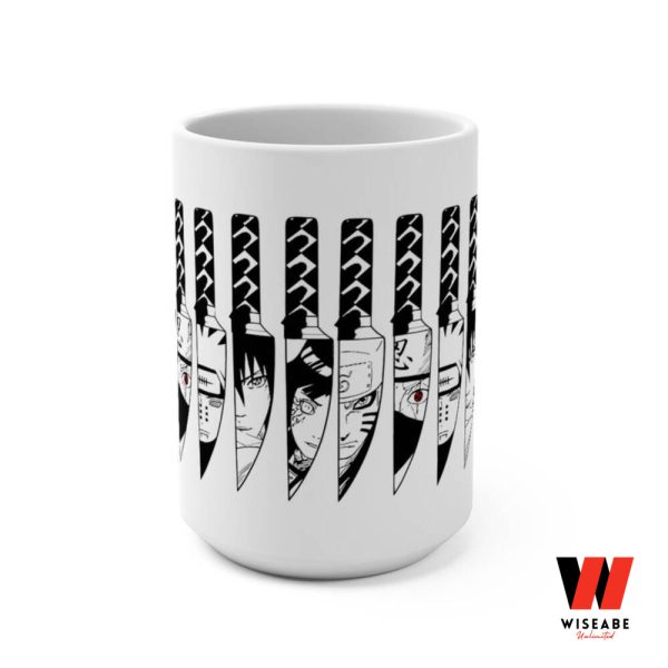 Japanese Knife Characters Face Of Anime Naruto Mug, Gifts For Naruto Fans