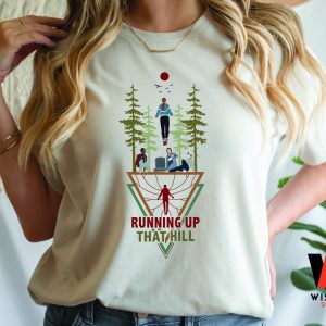 Running Up The Hill Max Mayfield Floating Scenes Stranger Things Graphic Tee, Stranger Things Season 4 Merchandise