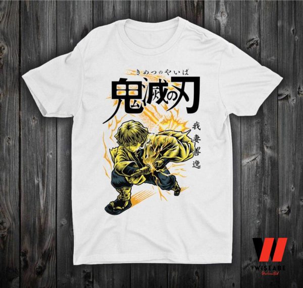 Retro Zenitsu Demon Slayer Shirt , Zenitsu Merch