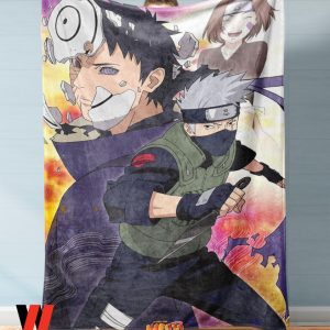 Cheap Kakashi Anime Naruto Fleece Blanket, Gifts For Naruto Fans