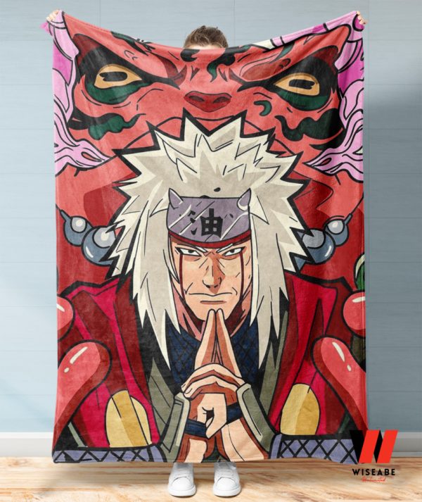 Unique Jiraiya And The Magic Frog Anime Naruto Blanket Fleece Blanket, Cool Naruto Gifts