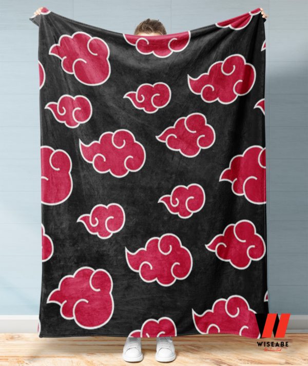Cheap Red Cloud Akatsuki Naruto Blanket, Gifts For Naruto Fans