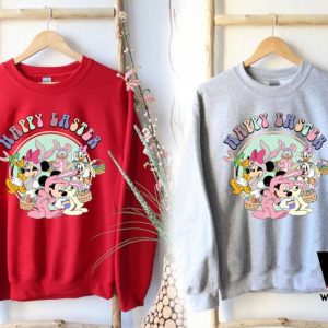 Vintage Mickey Mouse And Friends Bunny Disney Easter Sweatshirt, Easter Gifts For Teens