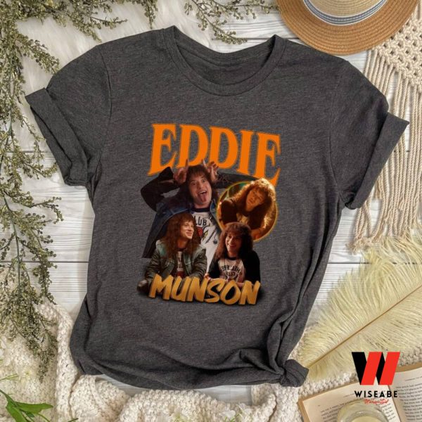 Vintage Eddie Munson Stranger Things T Shirt, Stranger Things Season 4 Merchandise