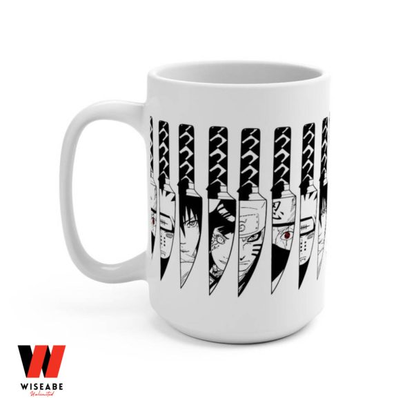 Japanese Knife Characters Face Of Anime Naruto Mug, Gifts For Naruto Fans