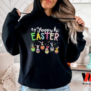 Disney Characters Happy Easter Shirt, Cute Easter Hoodie Gift, Easter Bunny Hoodie, Mickey And Friends Happy Easter Bunny Hoodie Sweatshirt