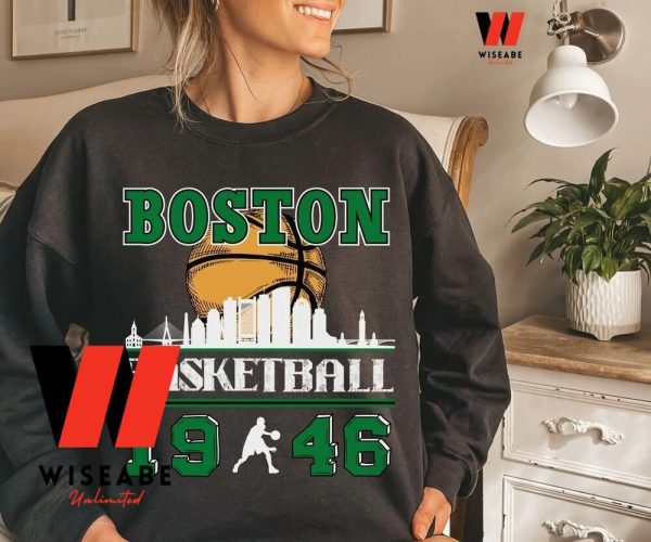 Vintage NBA Basketball 1946 Boston Celtics Sweatshirt, Boston Celtics Merchandise