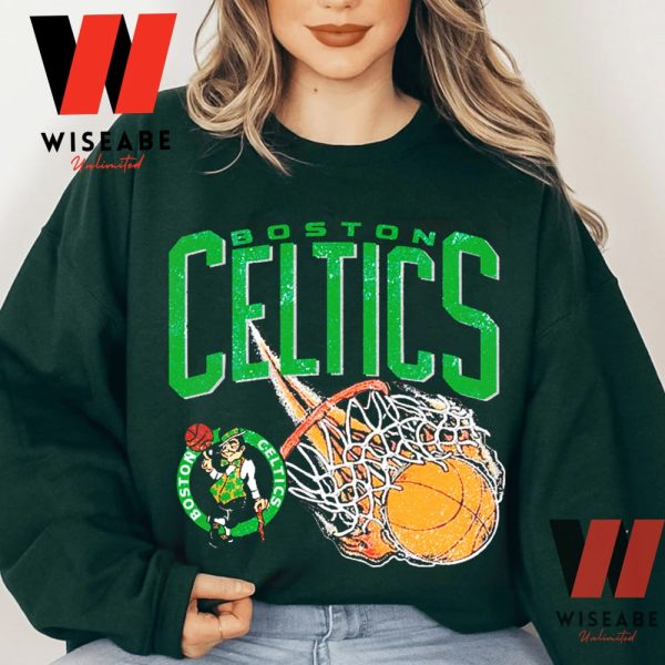 Vintage NBA Basketball Boston Celtics T Shirt,  Boston Celtics Merchandise