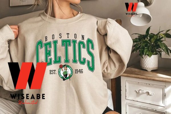 Vintage Est 1946 Logo Boston Celtics Sweatshirt, Boston Celtics gift for fans