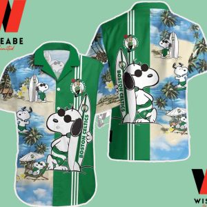 Cheap Snoopy NBA Basketball Boston Celtics Hawaiian Shirt