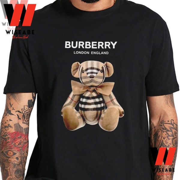 Cheap Burberry Teddy Bear T Shirt, Burberry Inspired Shirt, Cheap Gifts For Dad