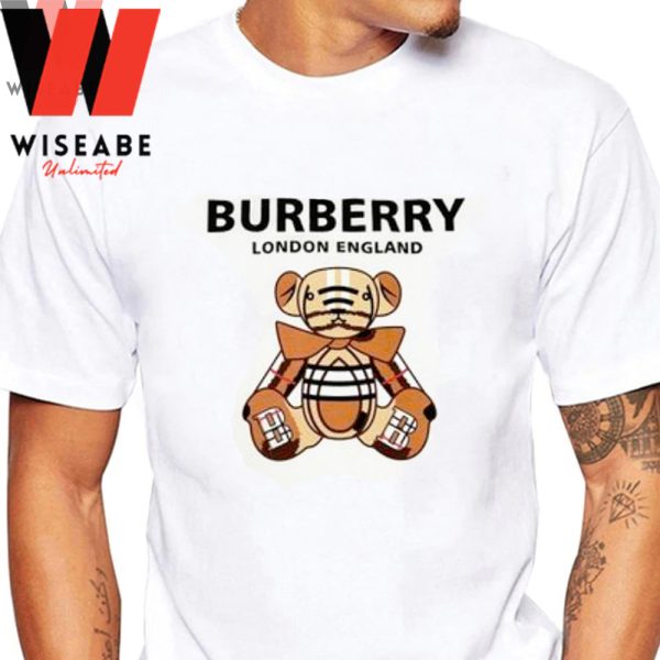 Cheap Burberry London Teddy Bear T Shirt, Burberry Inspired Shirt, Unique Gifts For Dad
