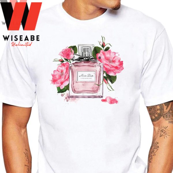 Cheap Flowers Miss Dior Shirt, Dior Flower Shirt, Christian Dior T Shirt Womens