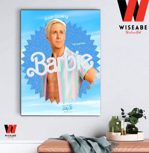 Ryan Gosling Ken Barbie Movie Poster Wall Art