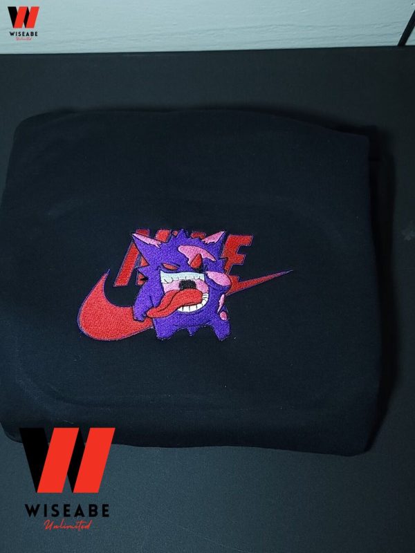 Cheap Gengar Pokemon Anime Nike Embroidered Sweatshirt