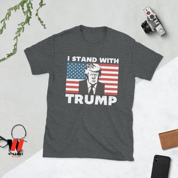 Cheap Free Trump I Stand With Trump Mens Shirt