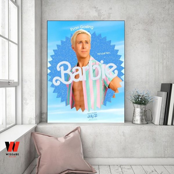 Ryan Gosling Ken Barbie Movie Poster Wall Art