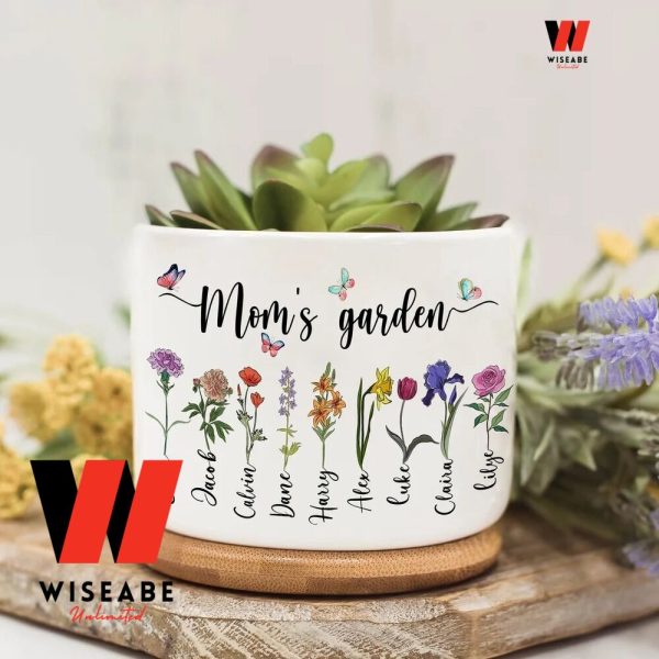 Custom Mothers Garden Plant Pot, Personalized  Mothers Plant Pot
