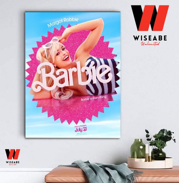 Margot Robbie Barbie Movie Poster Wall Art