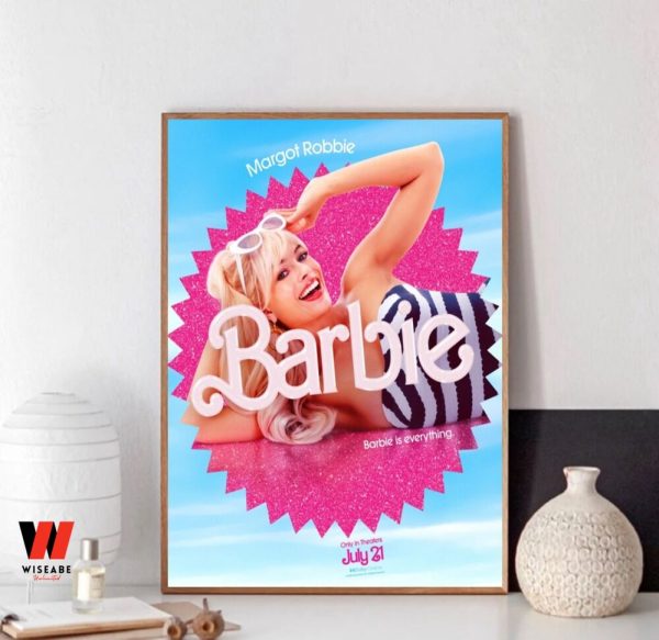 Margot Robbie Barbie Movie Poster Wall Art