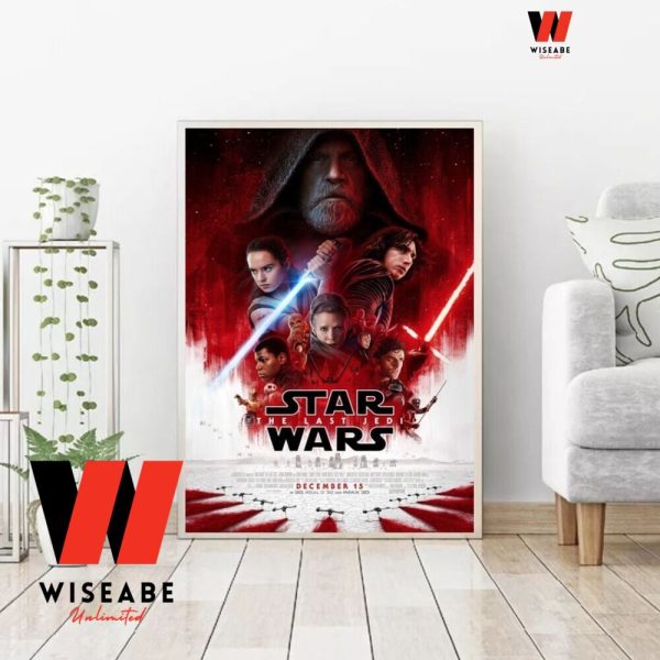 Star Wars The Last Jedi Poster Wall Art, Star Wars Father’s Day Gifts
