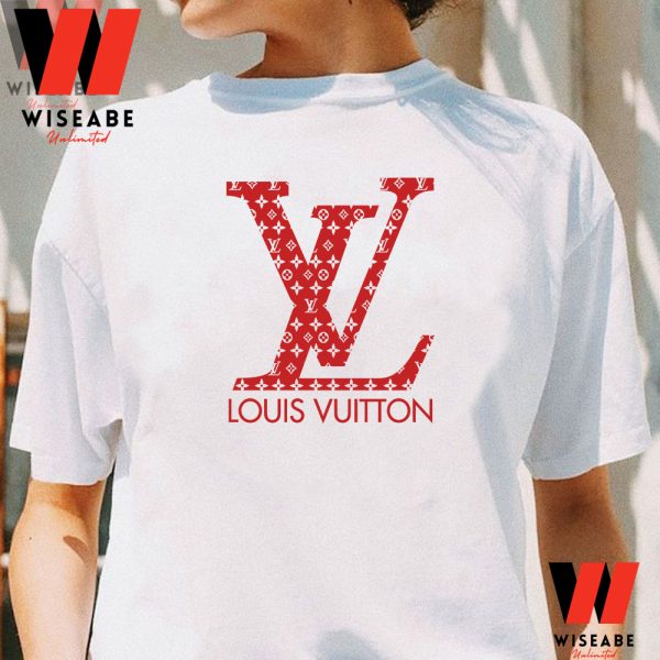 Cheap Red Louis Vuitton Logo T Shirt, Louis Vuitton T Shirt Men, Sentimental Gifts For Dad
