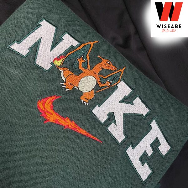 Cheap Charizard Pokemon Nike Embroidered Sweatshirt, Pokemon Gifts For Adults