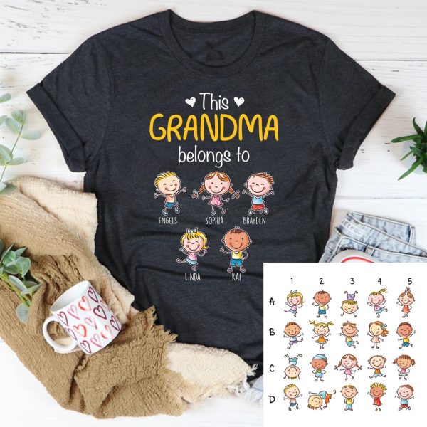 Vintage Custom Mom Shirt, Funny Mothers Day Shirt, Personalized Mothers Day Gifts Grandma