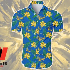 Cheap Tropicl Flowers Golden State Warriors Hawaiian Shirt