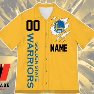 Custom Name NBA Basketball Golden State Warriors Hawaiian Shirt