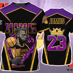 Cheap NBA Basketball Lebron James Los Angeles Lakers Shirt, Los Angeles Lakers Gift For Father