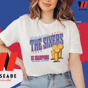 Vintage NBA Basketball Philadelphia 76ers Eastern Conference Champions Shirt Women’s