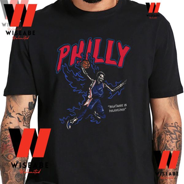 Vintage NBA Basketball Nighmare In Philadelphia 76ers Shirt