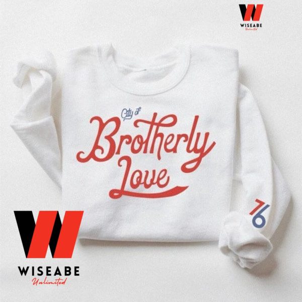 Retro City of Brotherly Love Philadelphia 76ers Sweatshirt, Unique Gift For Your Dad