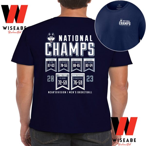 Cheap NCAA Mens Division I Basketball Tournament 2023 Uconn Championship Shirt
