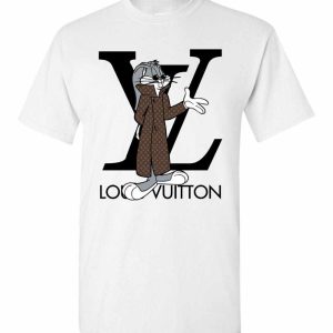 Cheap Fashion Bugs Bunny White Louis Vuiton Logo Shirt, Louis Vuitton T Shirt Women