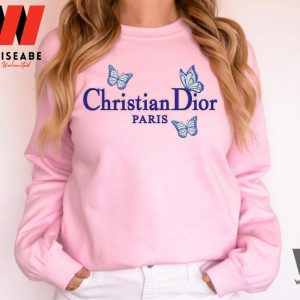 Cheap Butterfly Paris Christian Dior Embroidred Shirt, Christian Dior T Shirt Womens