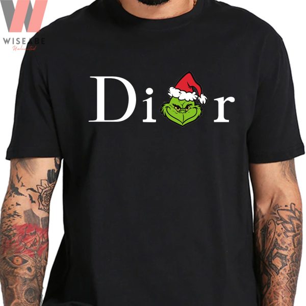 Cheap Christmas Grinch Dior Logo T Shirt, Christian Dior Mens Shirt