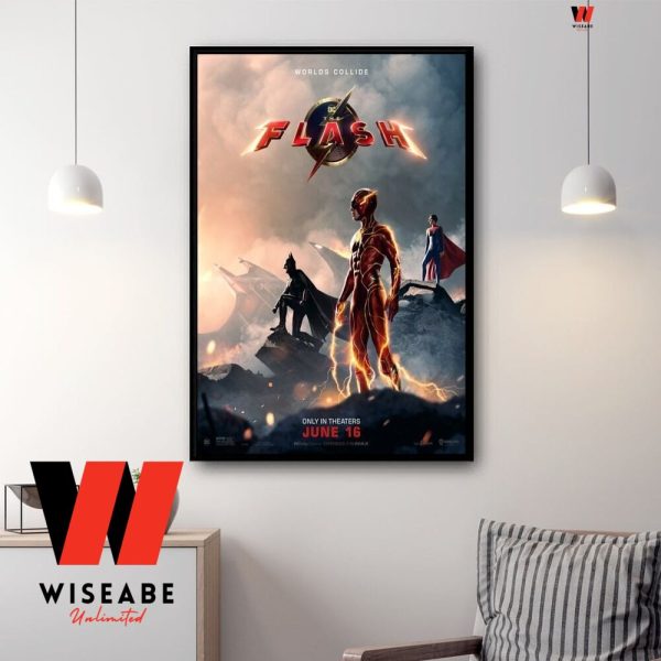 Cheap DC The Flash Movie 2023 Poster Wall Art