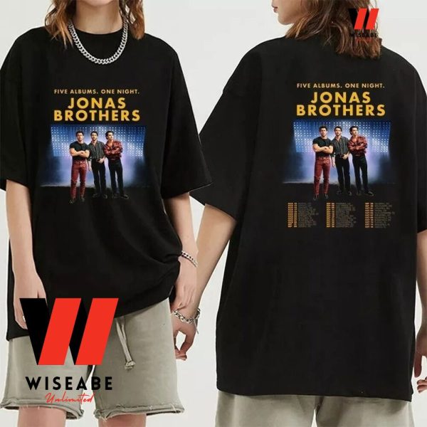 Cheap Five Album One Night Tour 2023 Jonas Brothers Shirt