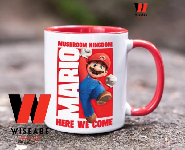 Cheap Mushroom Kingdom Here We Come Super Mario Bros Movie Coffee Mug, Nintendo Coffee Mug