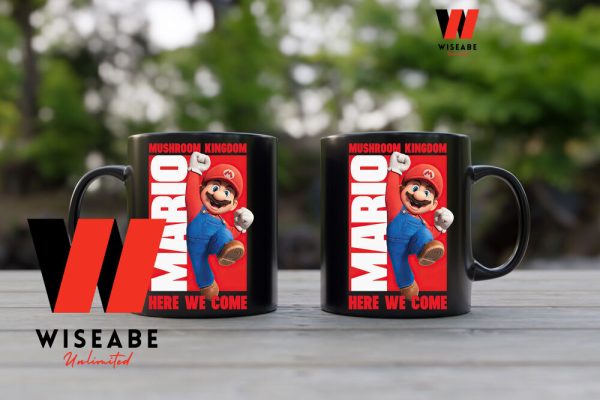 Cheap Mushroom Kingdom Here We Come Super Mario Bros Movie Coffee Mug, Nintendo Coffee Mug