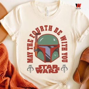 Cheap Boba Fett Helmet May The 4th Be With You T Shirt, Star Wars Father's Day Gifts