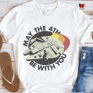 Cheap Disney Star Wars Millennium Falcon  May The Fourth Be With You T Shirt, Star Wars Father's Day Gifts