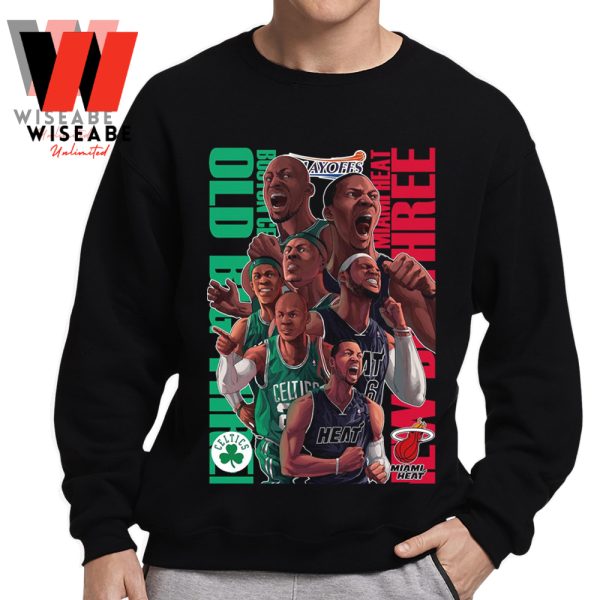 Vintage NBA Playoffs 2023 Miami Heat And Boston Celtics Eastern Conference Shirt