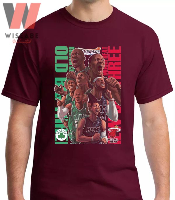 Vintage NBA Playoffs 2023 Miami Heat And Boston Celtics Eastern Conference Shirt