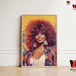Memorial RIP Queen of Rock n Roll  Tina Turner Poster Wall Art